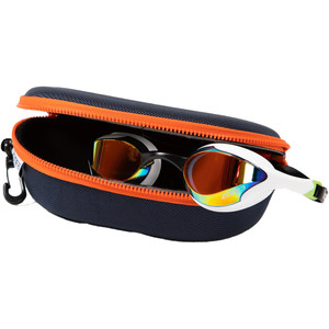 2024 Zone3 Schutztasche fr Schwimmbrillen SA19GPC - Marine / Orange